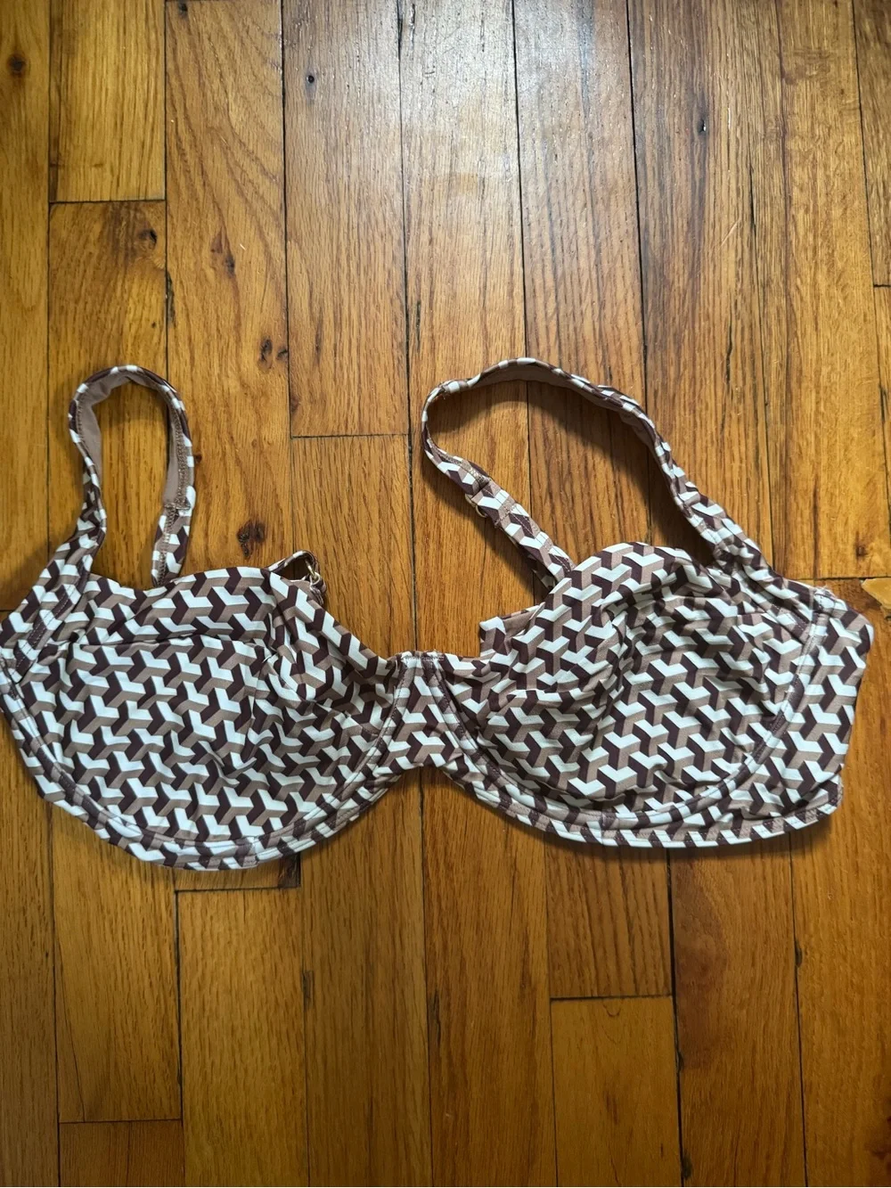 Monday Swimwear Sorrento Top HUSK GEO Size VV